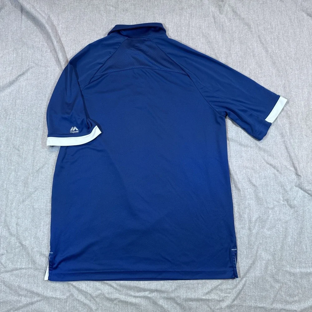 Indianapolis Colts Shirt‎ Mens Large NFL Football Horseshoe Majestic Cool Base
